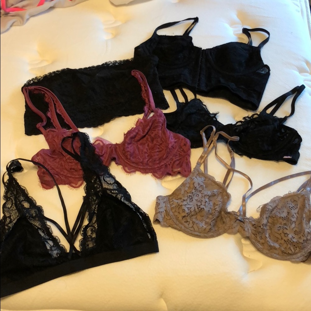 UPDATED Strappy Lacey Bra and bralette bundle